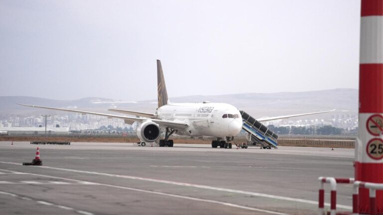 Bomba ihbarı nedeniyle Erzurum'a zorunlu iniş yapan uçak Hindistan'a gitti