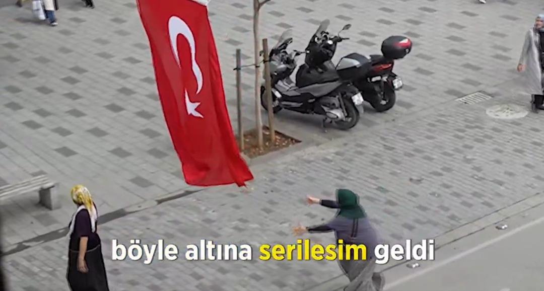 Hepsi aynı şeyi düşündü! Türk bayrağı asılıyken tüyler diken diken eden görüntüler: